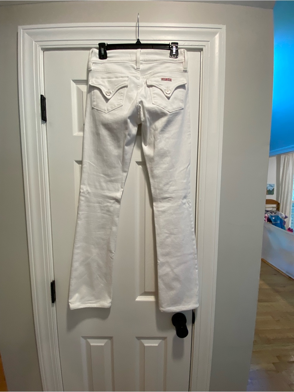 Hudson Jeans Women’s Straight Leg Jeans in White